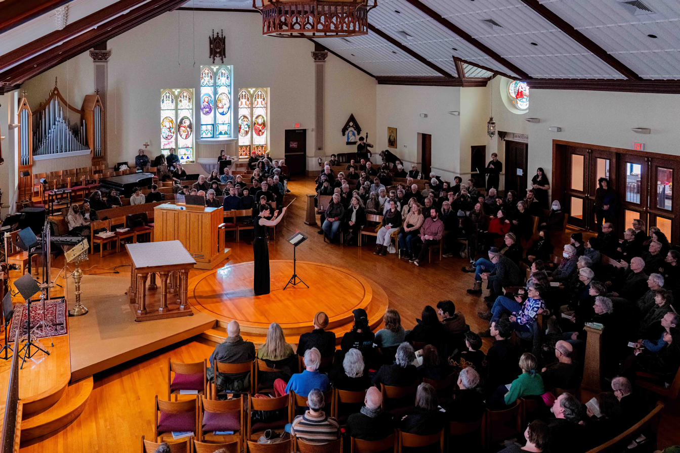 Opening day at St. James Church