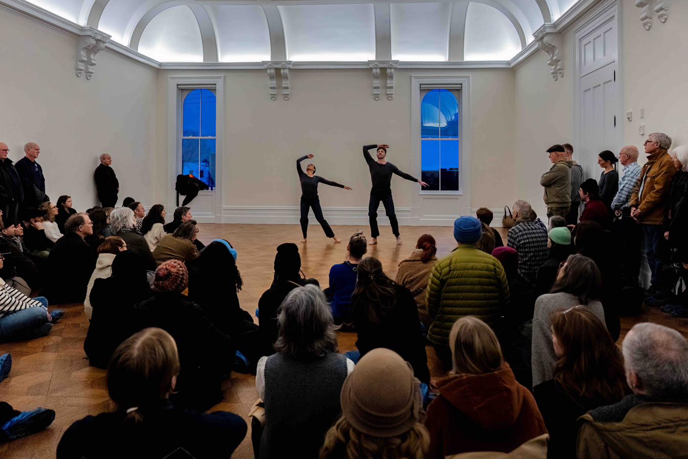 Two dancers performing at The Masonic